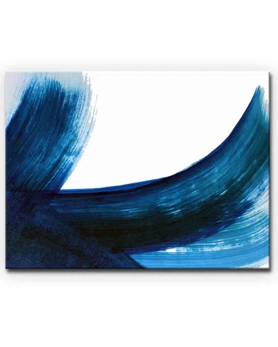 Ready2hangart Free Sway Ii Wrapped Canvas Wall Art In Blue