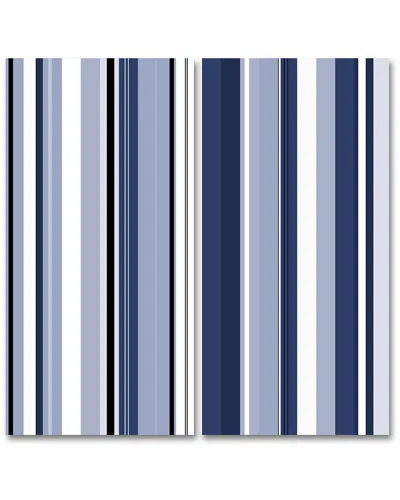Ready2hangart Geometric Study Vi 2pc Wrapped Canvas Wall Art By Tristan Scott In Blue