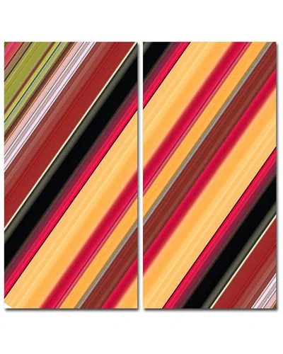 Ready2hangart Geometric Study Viii 2 Piece Wrapped Canvas Wall Art Set