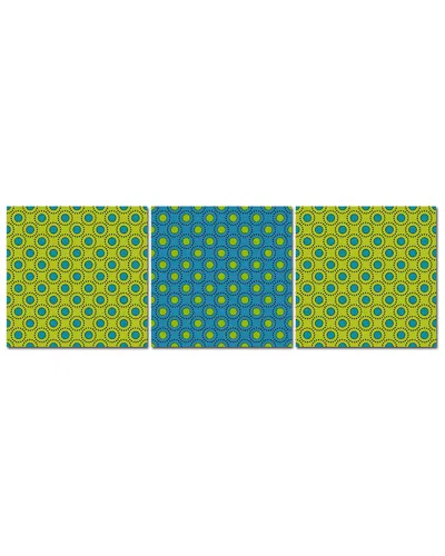 Ready2hangart Geometric Study Xii 3pc Wrapped Canvas Wall Art By Tristan Scott