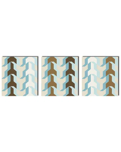 Ready2hangart Geometric Study Xx 3 Piece Wrapped Canvas Wall Art Set