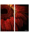 Ready2hangart Gerber Daisy 2pc Wrapped Canvas Wall Art By Tristan Scott