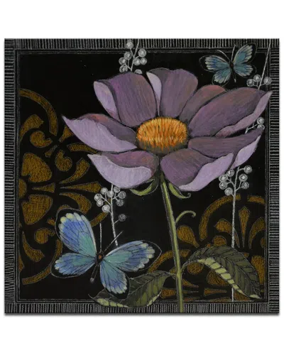 Ready2hangart Gilt Slate Flora I Wrapped Canvas Wall Art By Norman Wyatt