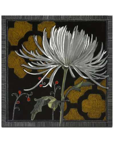 Ready2hangart Gilt Slate Flora Iii Wrapped Canvas Wall Art By Norman Wyatt In Multi