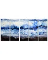 Ready2hangart Glacier 5pc Wrapped Canvas Wall Art By Norman Wyatt