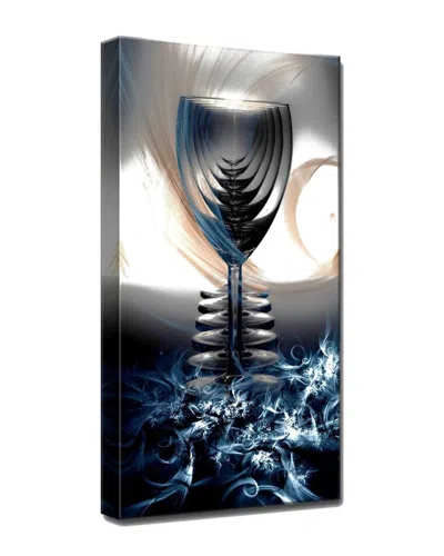 Ready2hangart Glitzy Mist V Wrapped Canvas Wall Art By Tristan Scott In Gray