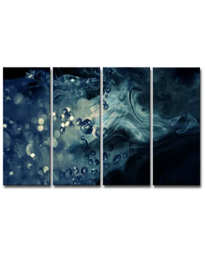 Ready2hangart Glitzy Mist Vii Wrapped Canvas Wall Art By Tristan Scott In Blue