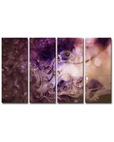 Ready2hangart Glitzy Mist Viii Wrapped Canvas Wall Art By Tristan Scott In Purple