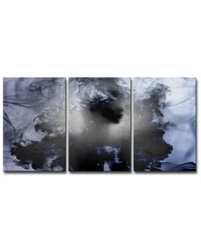 Ready2hangart Glitzy Mist Xii Wrapped Canvas Wall Art Set In Gray