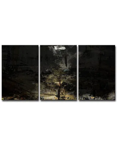 Ready2hangart Glitzy Mist Xli Wrapped Canvas Wall Art Set In Black