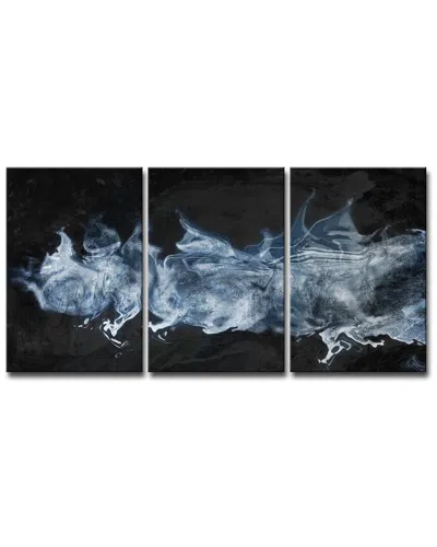 Ready2hangart Glitzy Mist Xliv Wrapped Canvas Wall Art By Tristan Scott In Black