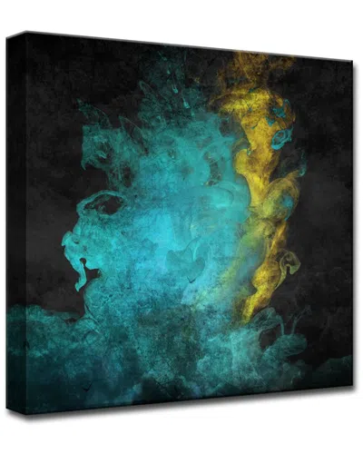 Ready2hangart Glitzy Mist Xlv Wrapped Canvas Wall Art By Tristan Scott In Blue