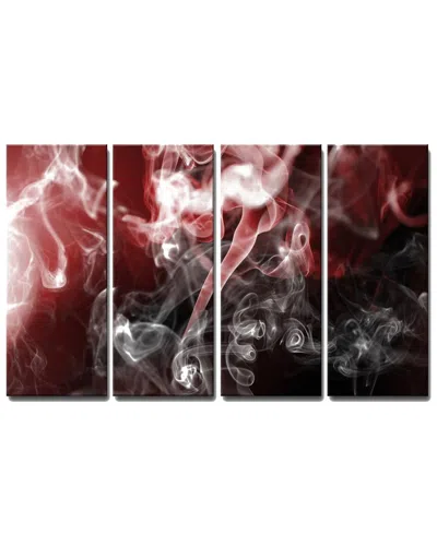 Ready2hangart Glitzy Mist Xlvi Wrapped Canvas Wall Art By Tristan Scott In Burgundy