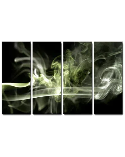 Ready2hangart Glitzy Mist Xxxi Wrapped Canvas Wall Art By Tristan Scott In Green