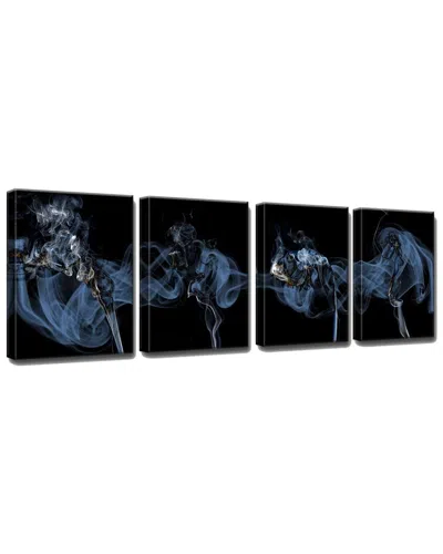 Ready2hangart Glitzy Mist Xxxix Wrapped Canvas Wall Art By Tristan Scott In Black
