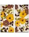 Ready2hangart Glowing Florals Wrapped Canvas Wall Art By Norman Wyatt