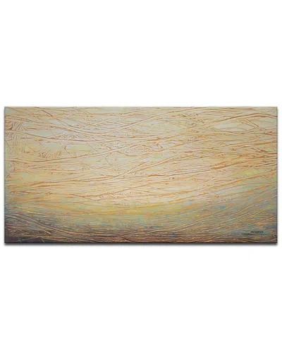 Ready2hangart Gold Currents Wrapped Canvas Wall Art By Norman Wyatt
