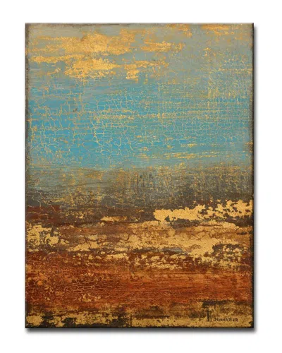 Ready2hangart Golden Stream Wrapped Canvas Wall Art