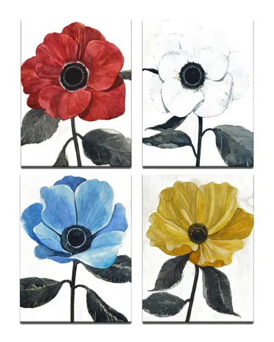 Ready2hangart Graceful Poppy I-iv Wrapped Canvas Wall Art By Norman Wyatt In Multi