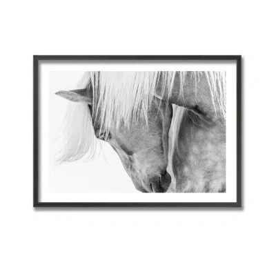 Ready2hangart "halflinger Portrait" Framed Print Wall Art By Kimberly In Black;white