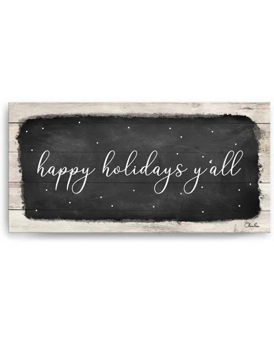 Ready2hangart Happy Holidays Yall Canvas Wall Art By Olivia Rose In Multi