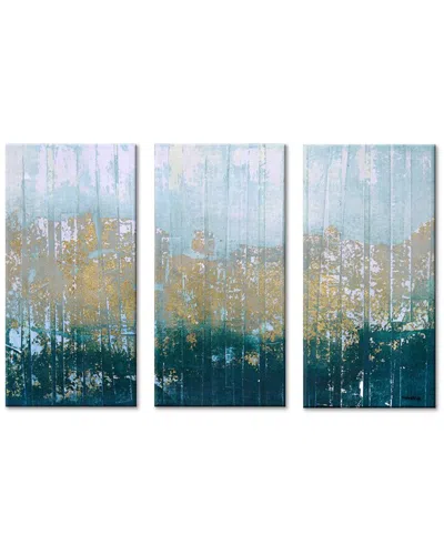 Ready2hangart Harbour Point Wrapped Canvas Wall Art Set In Blue