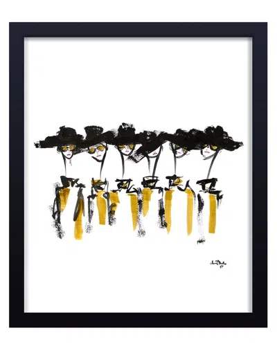 Ready2hangart Hat And Sunnies Framed Print Wall Art
