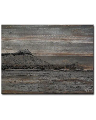 Ready2hangart Hawaiian Air Wrapped Canvas Wall Art In Gray