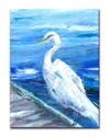 Ready2hangart Heron On Deck Wrapped Canvas Wall Art By Leslie Owens