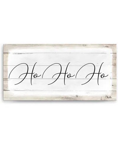 Ready2hangart Ho-ho-ho Canvas Wall Art By Olivia Rose In White
