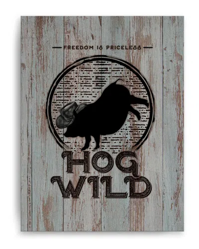 Ready2hangart Hog Wild Wrapped Canvas Wall Art By Olivia Rose In Multi