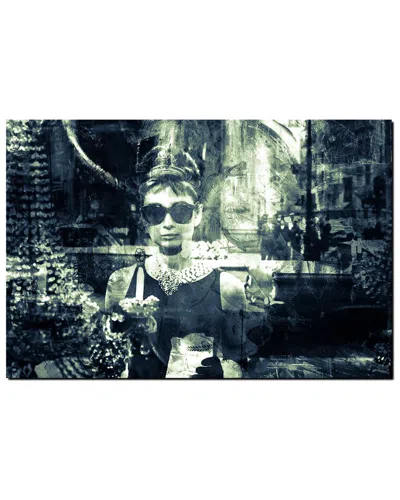 Ready2hangart Iconic Audrey Hepburn Artplexi Wall Art By Tristan Scott In Blue