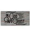 Ready2hangart In God We Trust Wrapped Canvas Wall Art By Olivia Rose