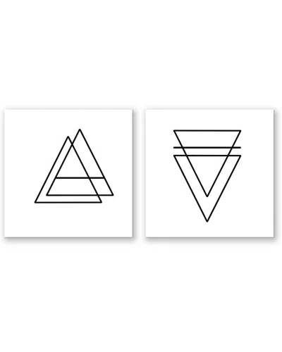 Ready2hangart Ink Letter Love Xv Wrapped Canvas Wall Art In White