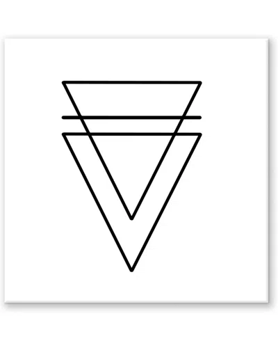 Ready2hangart Ink Letter Love Xvi Wrapped Canvas Wall Art In White