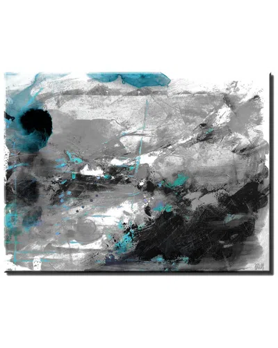 Ready2hangart Inkd Vii Wrapped Canvas Wall Art By Tristan Scott In Gray