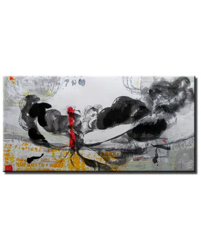 Ready2hangart Inkd Xli Wrapped Canvas Wall Art By Tristan Scott In Gray