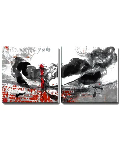 Ready2hangart Inkd Xvii Wrapped Canvas Wall Art By Tristan Scott