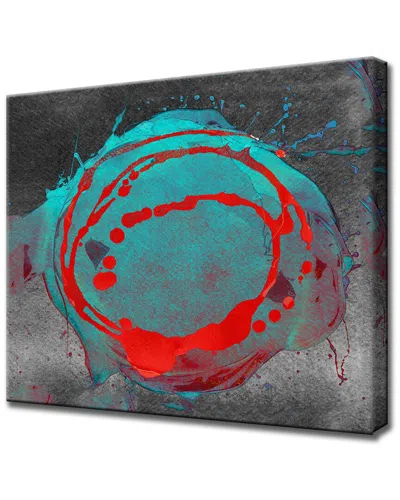 Ready2hangart Inkd Xxiv Wrapped Canvas Wall Art In Blue