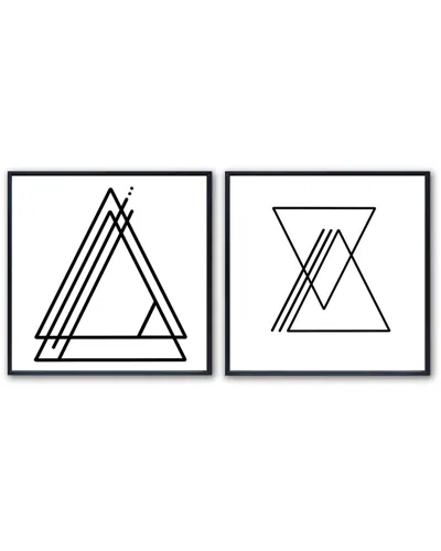 Ready2hangart Ink.letter.love Xiii & Xiv Framed Canvas Wall Art By Corey Morrow