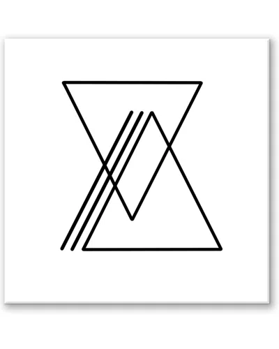 Ready2hangart Ink.letter.love Xiv Wrapped Canvas Wall Art By Corey Morrow In White