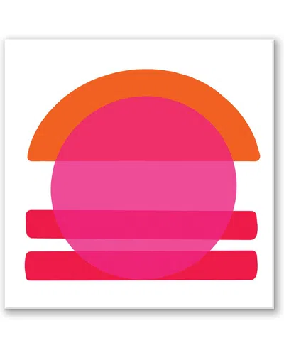 Ready2hangart Ink.letter.love Xix Wrapped Canvas Wall Art By Corey Morrow In Pink