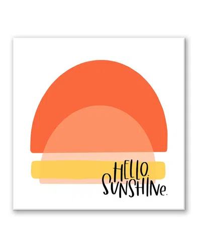 Ready2hangart Ink.letter.love Xxiv Wrapped Canvas Wall Art By Corey Morrow In Orange