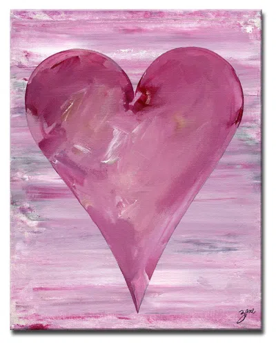 Ready2hangart Jessica Wrapped Canvas Wall Art By Salvatore Principe In Pink