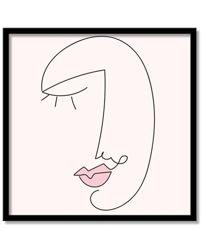 Ready2hangart Joie Contour Viii Framed Print Wall Art By Chichi Decor In Pink