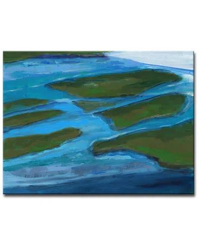 Ready2hangart Land Mass Wrapped Canvas Wall Art In Multi