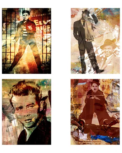 Ready2hangart Legends 4-piece Canvas Wall Art By Tristan Scott
