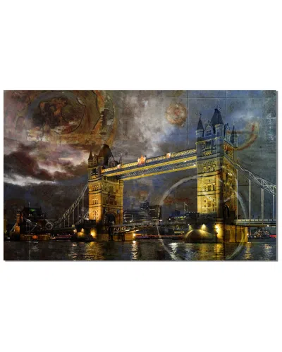 Ready2hangart London Bridge Wrapped Canvas Wall Art By Tristan Scott