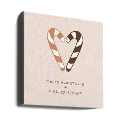 Ready2hangart "merry Everything A A Happy Always" Wrapped Canvas Wall Art
