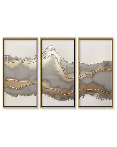 READY2HANGART METALLIC LANDSCAPE TRIPTYCH BY ALMA WALL ART